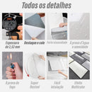 Kit 10 Placas Adesiva Branco com Dourado Mármore 3D  60X30