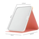 Espelho Portátil Luz Led Touch Usb Recarregável Quadrado

