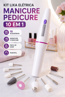 Lixa De Unha Elétrica 10 Em 1 Manicure E Pedicure