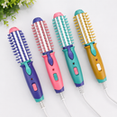 Mini Escova Enrola Cabelo Chapinha Alisadora 2 Em 1 Cores