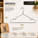 Kit 5 Cabides de Metal Adulto