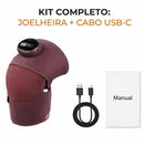 Joelheira elétrica com aquecimento e alívio de vibração para recuperação e conforto
